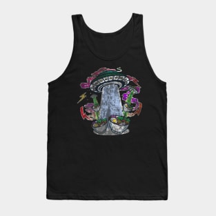 Distressed UFO Ramen Takeout Tank Top